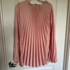 Zara Pink Pleated Maxi Skirt
